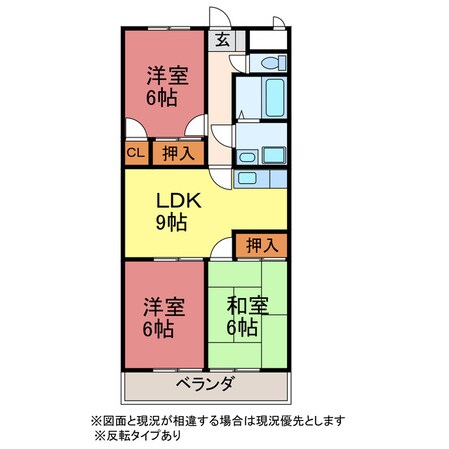 ＷＩＮＤＡＮＧの物件間取画像